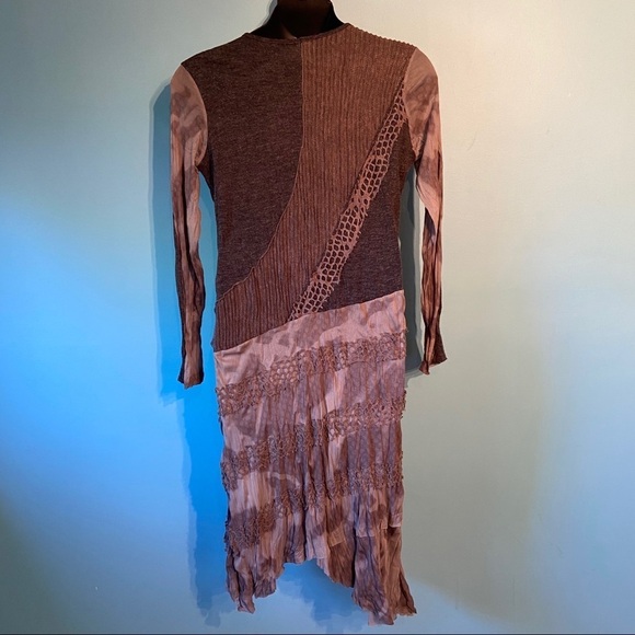 Adam Jacobs long sleeved grey dress - Picture 4 of 7